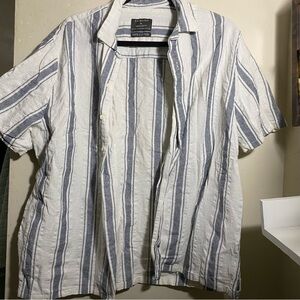 Men's Striped Short Sleeve Shirt size XL